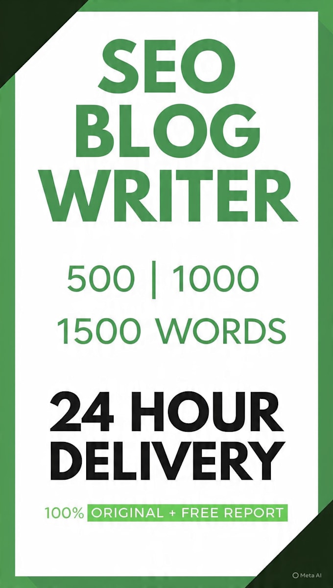 write 500 1000 1500 word SEO blog in 24 hours