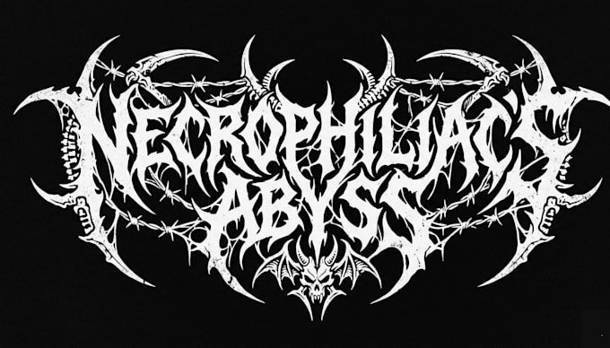 design technical death metal logo and progressive deathmetal