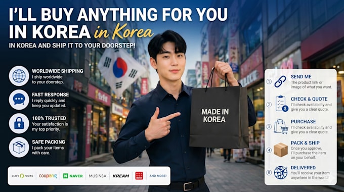 be your personal shopper in korea