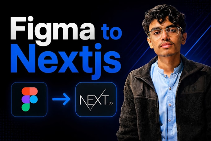 convert figma to next js and react as frontend developer