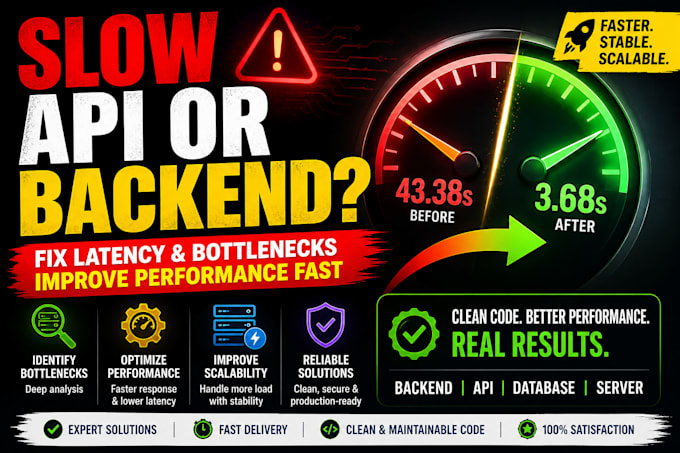 fix backend performance issues and optimize your system