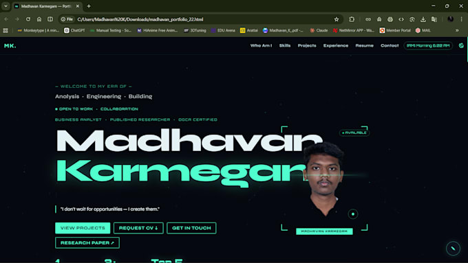 design portfolio for professional and students