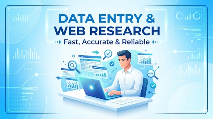 do data entry and web research accurately and fast