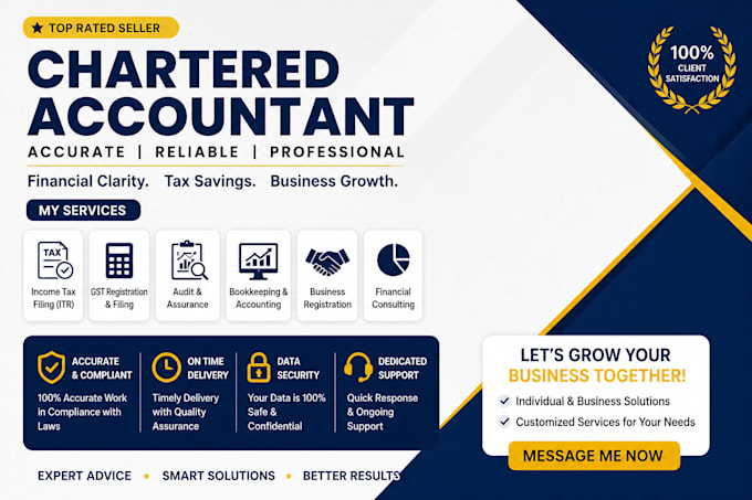 be your chartered accountant for all professional services
