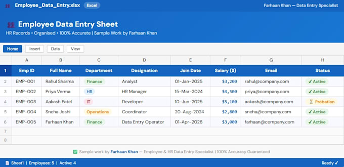 do financial data entry , book keeping and excel work