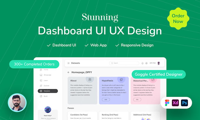 Design professional dashboard ui ux in figma and prototype by Ghani655 ...