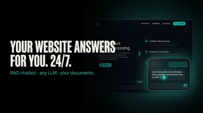 build a professional website with chatbot