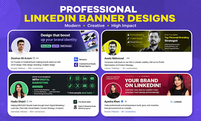 design linkedin professional banner
