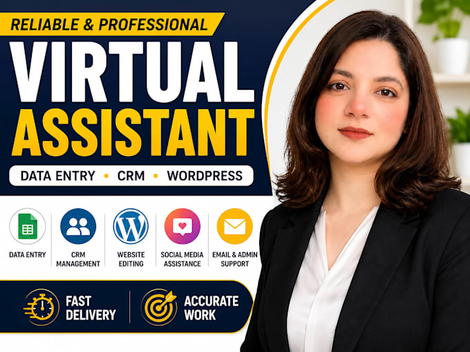 be your virtual assistant for data entry and CRM management