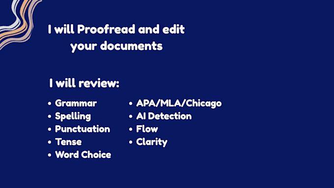proofread and edit your english documents