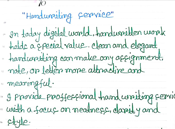 write anything with my beautiful hand writing