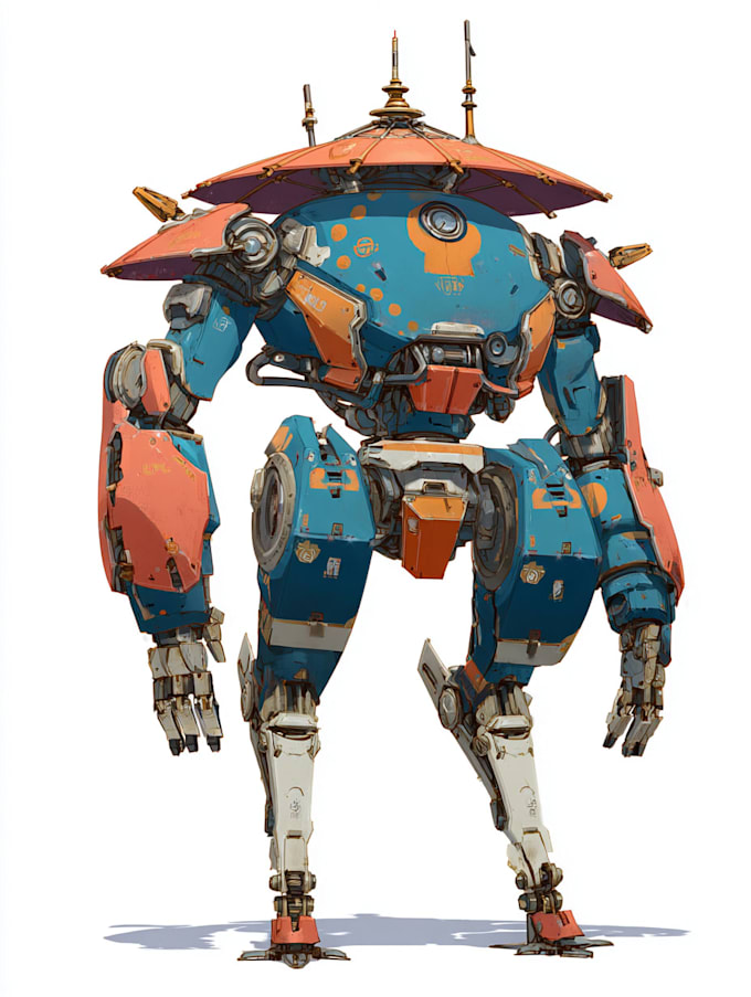 high quality robot, mecha concept