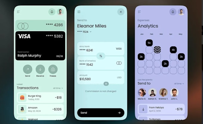 develop fintech app loan app wallet app crypto wallet app investment app