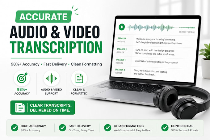 provide accurate audio transcription