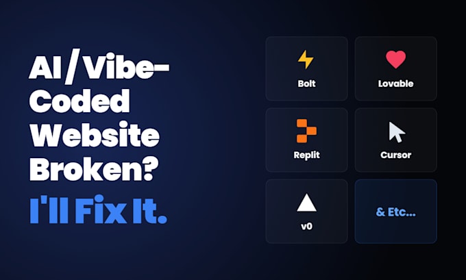fix your vibe coded website bugs and UI issues