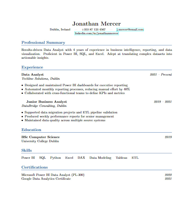 format your document in latex using overleaf