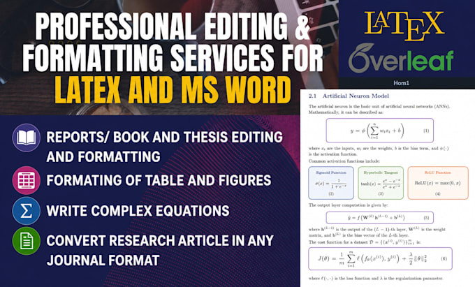 do latex overleaf document formatting and conversion