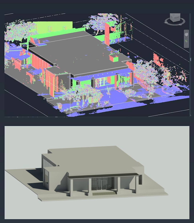 convert point cloud or scan to revit bim model upto lod 350