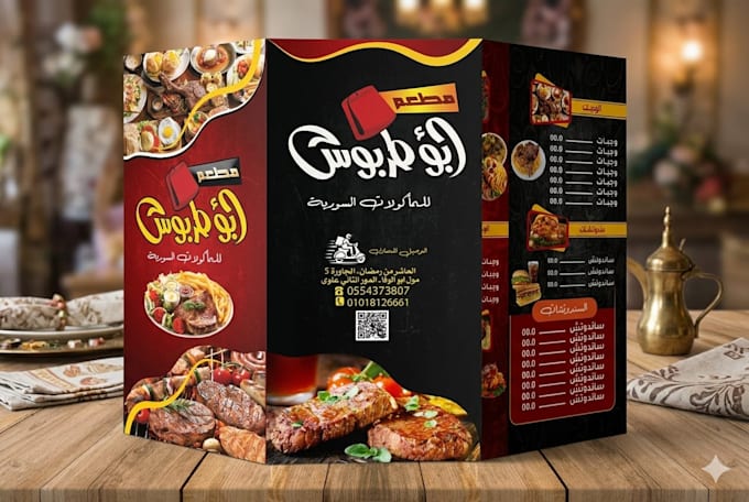 design professional product packaging, labels, and restaurant menus