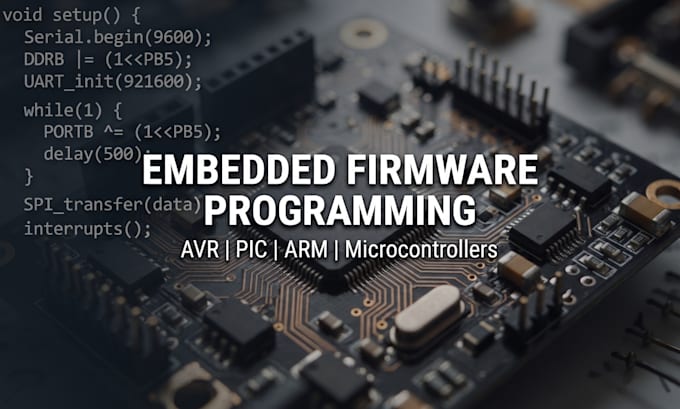 program avr, pic, arm microcontrollers embedded firmware