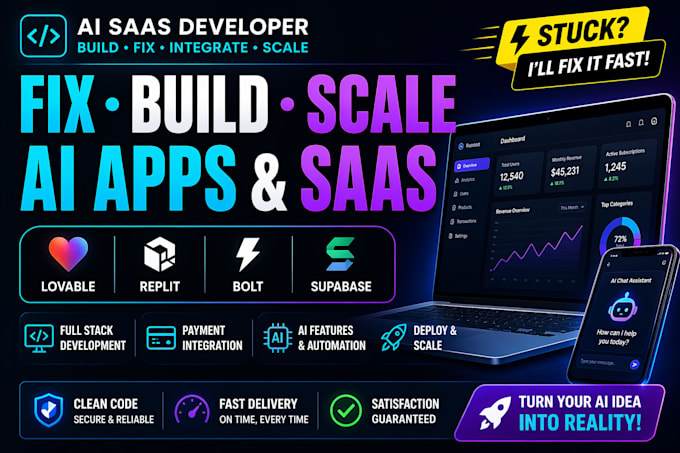 build lovable ai website, supabase, replit webapp base44 expert vibe coding