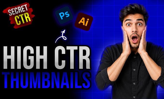 creat high CTR thumbnails for youtube in 2 hours