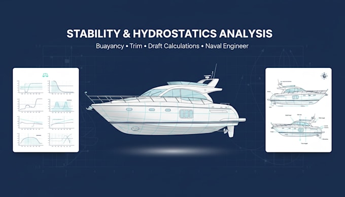 stability hydrostatics analysis buoyancy trim draft calculations naval engineer