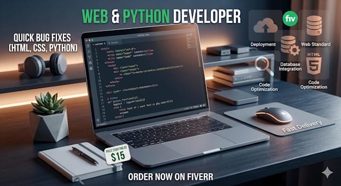 build a responsive landing page or fix web bug