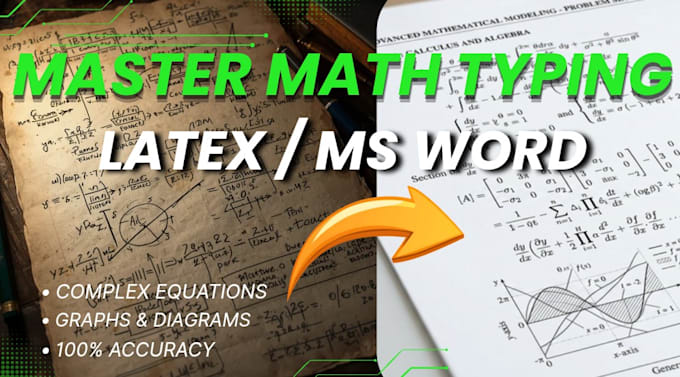 do expert mathematics,physics typing and handwriting to word