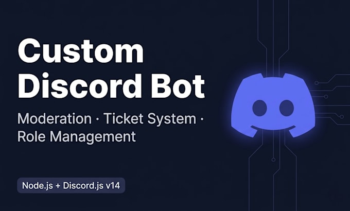 build a custom discord bot for moderation and server management