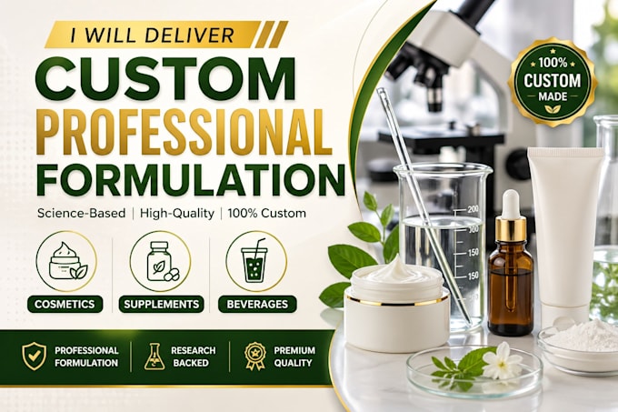 deliver custom professional product formulation
