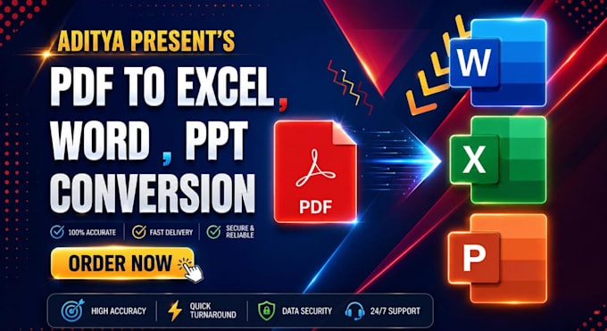 convert pdf to excel, word or ppt quickly and accurately
