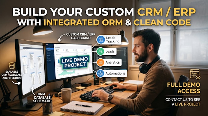 build a custom CRM or erp software for your business
