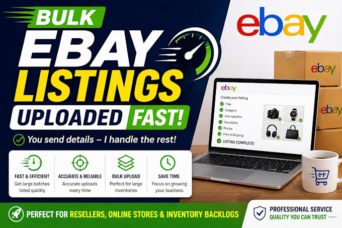 bulk upload ebay listings fast for your store