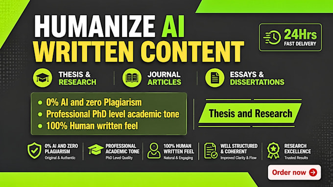 humanize and edit academic ai content for you