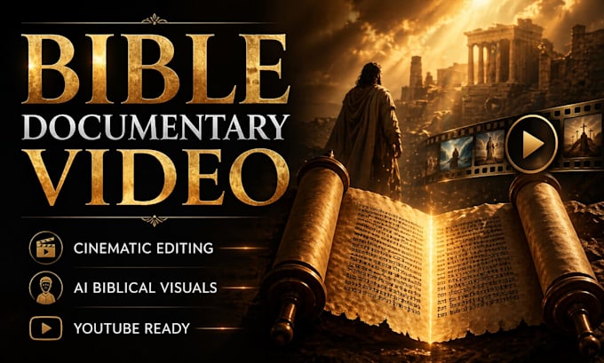 create cinematic ai documentary bible video