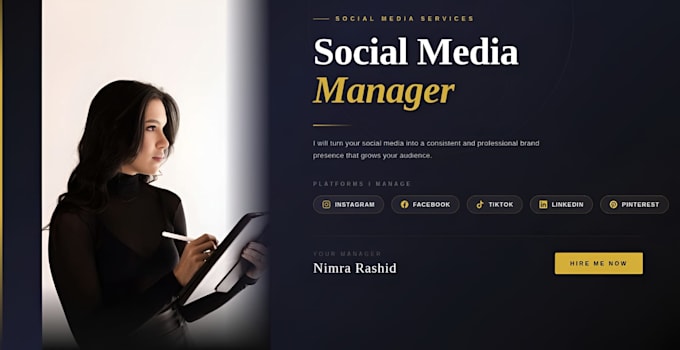 be your social media manager and content creator