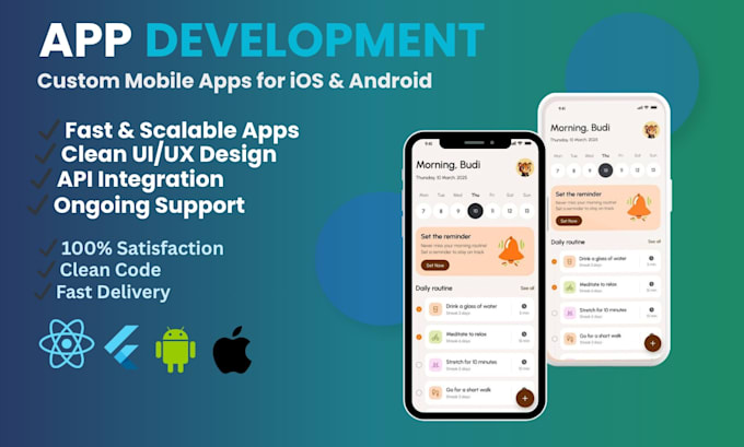 Develop flutter mobile apps for android and ios with ai integration by ...