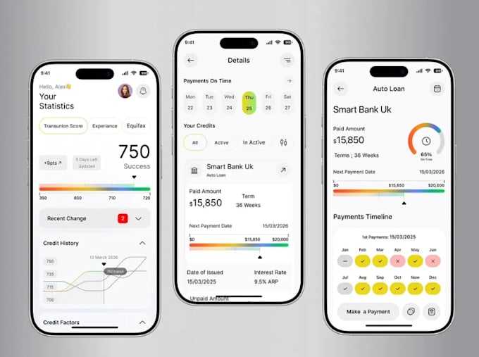 develop credit score app fintech app loan app neobank app finance app baking app