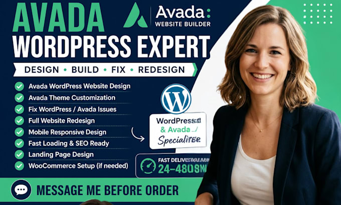 do wordpress avada theme customisation woodmart flatsome wordpress website
