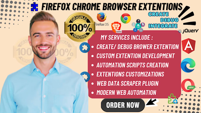 develop chrome firefox edge browser extention integrate debug browser plugins
