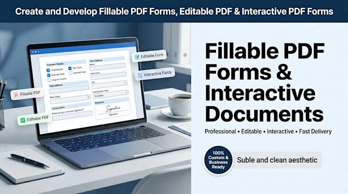 Create and develop fillable pdf form, editable pdf and interactive pd f ...