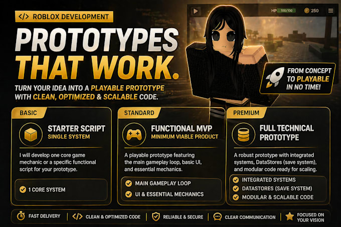 build a playable prototype for your game idea