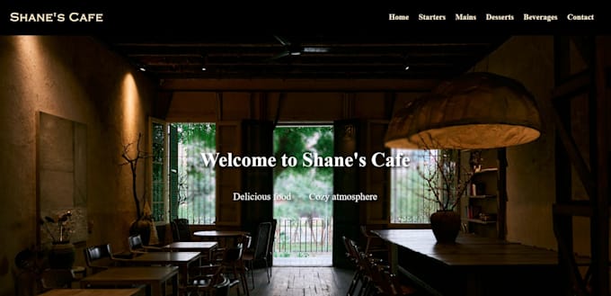 build a professional cafe or restaurant website
