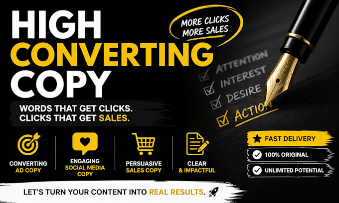 write high converting copy for your social media and ads