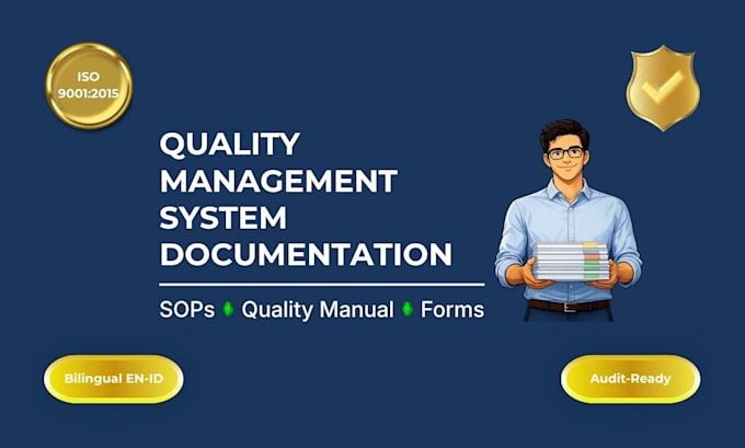 design iso 9001 quality management system, sops and process documentation