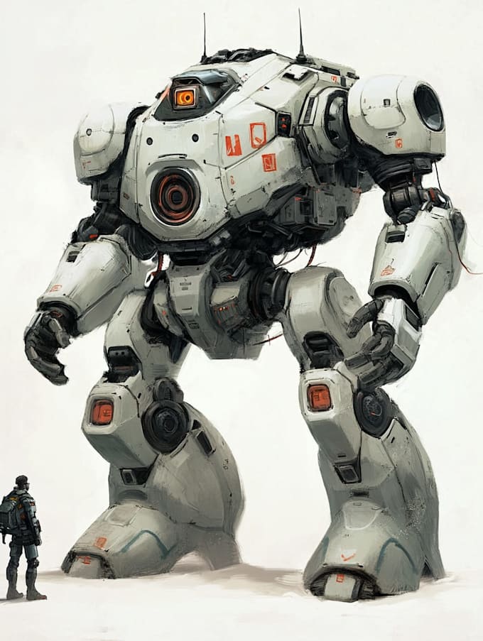do complete mecha concept arts
