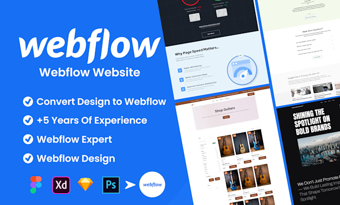 design, redesign, or develop webflow website, webflow expert