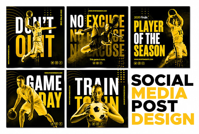 design social media posts graphics for facebook, instagram