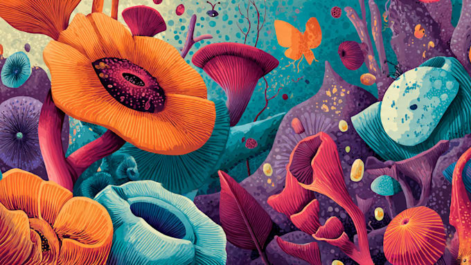 draw a full cartoon illustration